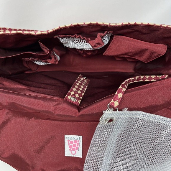 Large Tote Bag Purse Handbag Poesis Retired Barkcloth Style Clutch Accessories - Picture 6 of 16